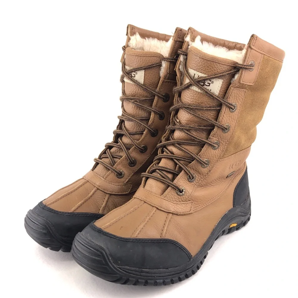 UGG Adirondack II Brown Leather Winter Boots